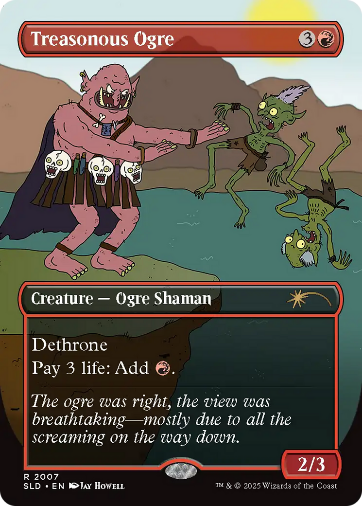 Image of Treasonous Ogre (SLD-2007) - Secret Lair Drop (Borderless)