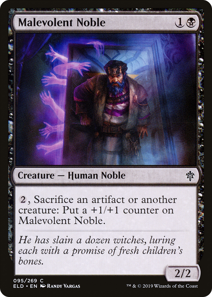 Image of Malevolent Noble (ELD-095) - Throne of Eldraine Foil
