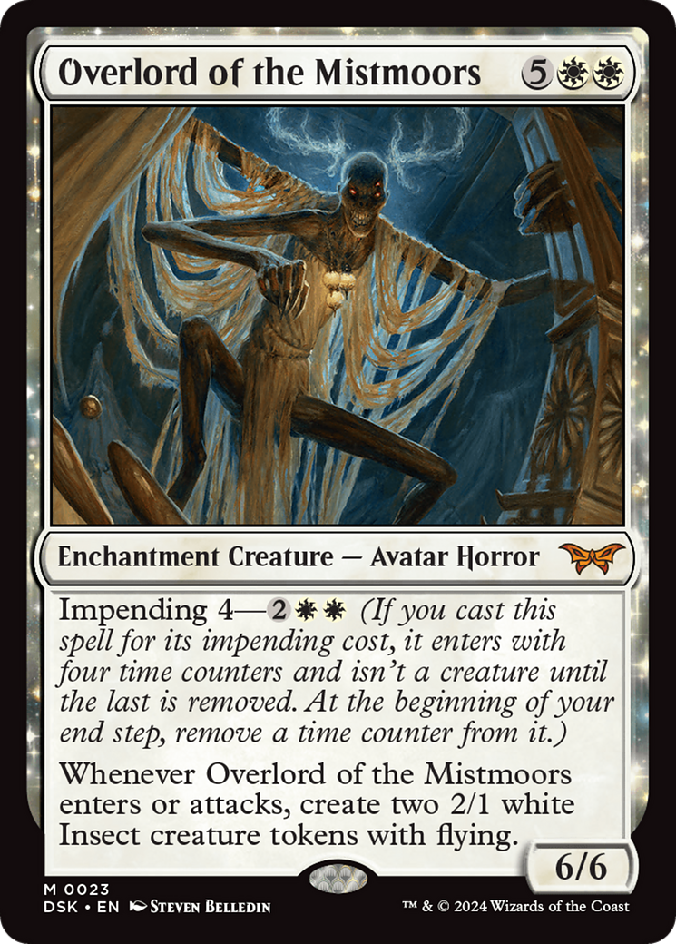 Image of Overlord of the Mistmoors (DSK-023) - Duskmourn: House of Horror: (enchantment) Foil