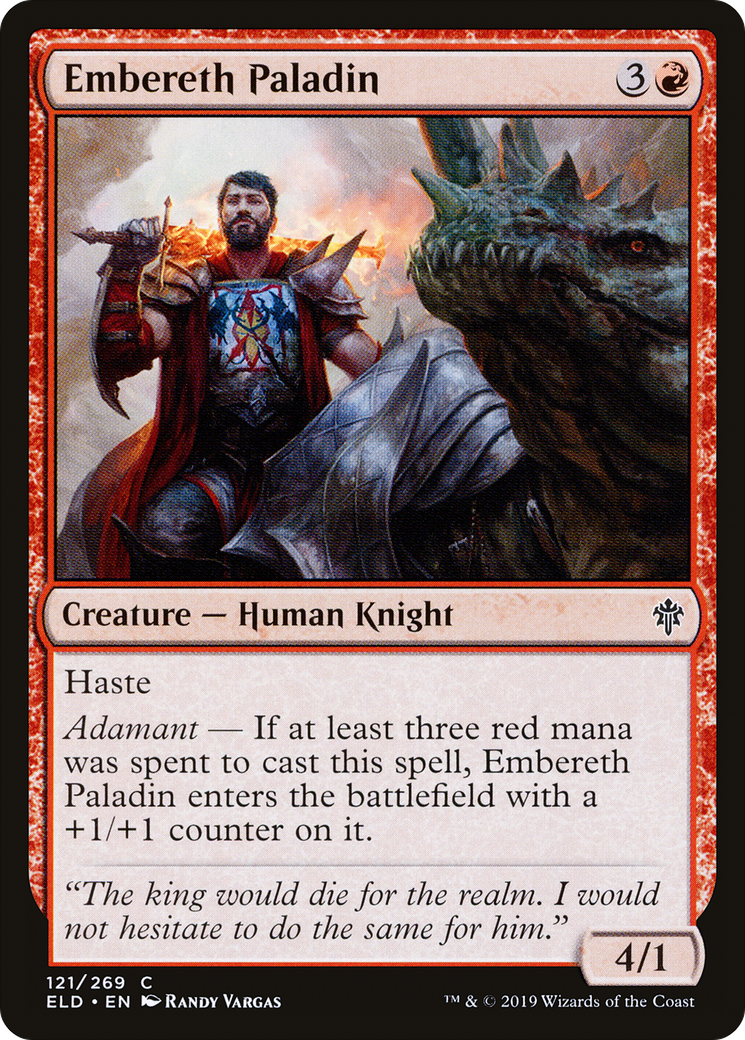 Image of Embereth Paladin (ELD-121) - Throne of Eldraine Foil