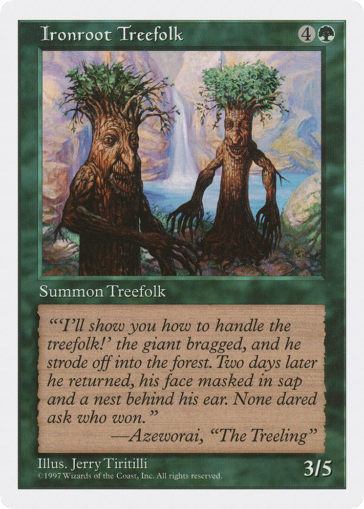 Image of Ironroot Treefolk (5ED-) - Fifth Edition