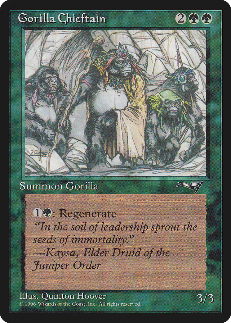 Image of Gorilla Chieftain (4 Gorillas) (ALL-078) - Alliances