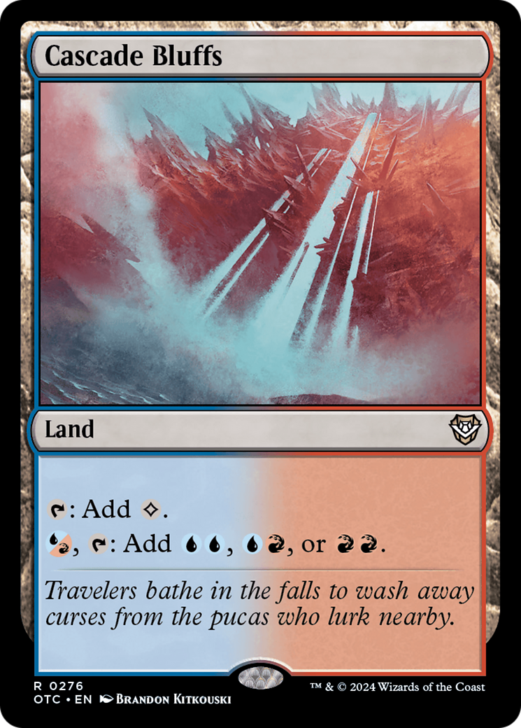Image of Cascade Bluffs (OTC-276) - Outlaws of Thunder Junction Commander
