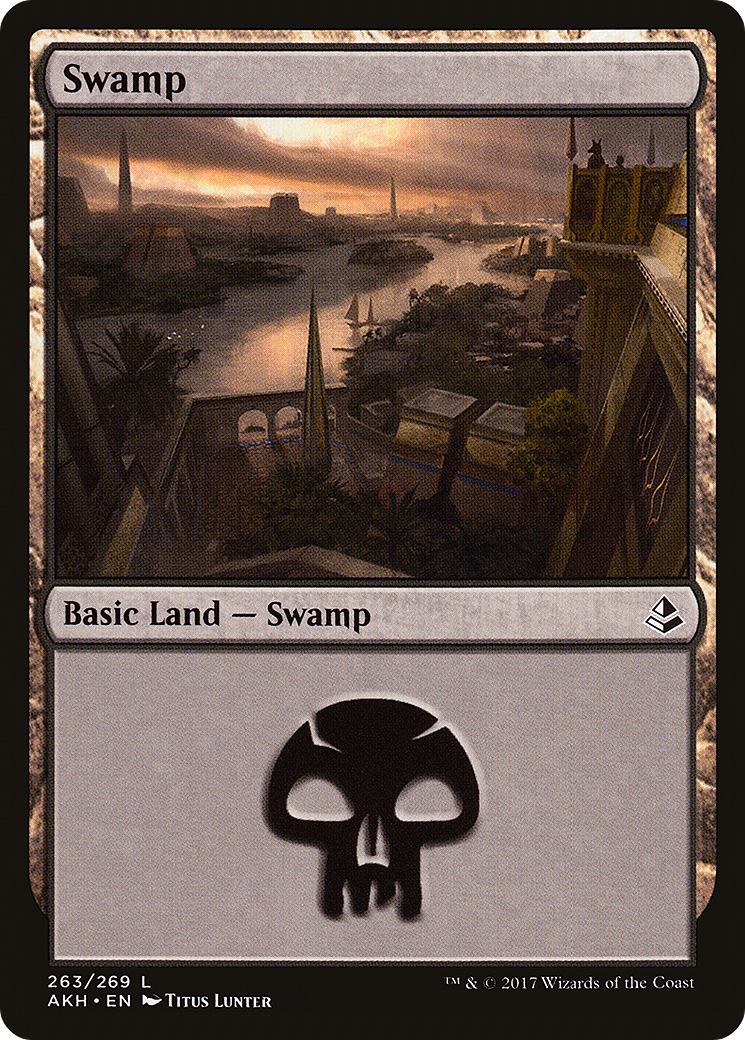 Image of Swamp (263) (AKH-263) - Amonkhet Foil
