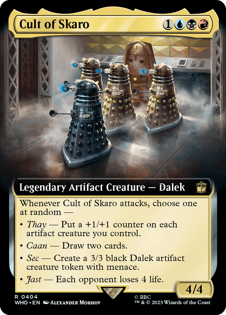 Image of Cult of Skaro (Extended Art) (WHO-404) - Doctor Who: (Extended Art)