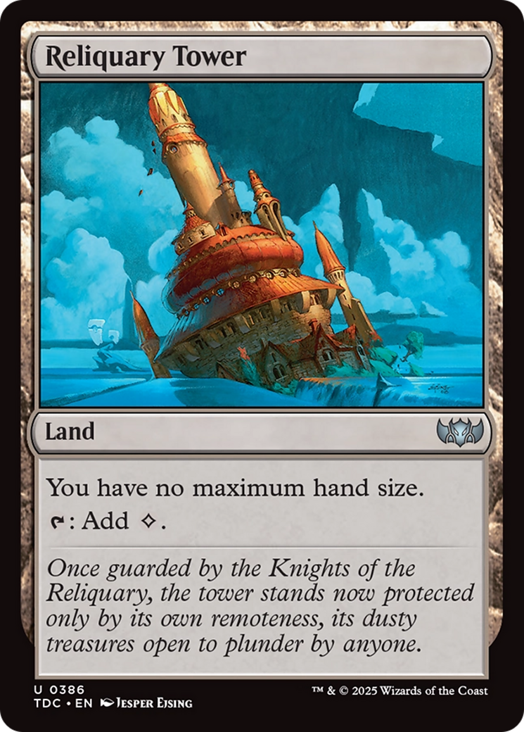 Image of Reliquary Tower (TDC-386) - Commander: Tarkir: Dragonstorm