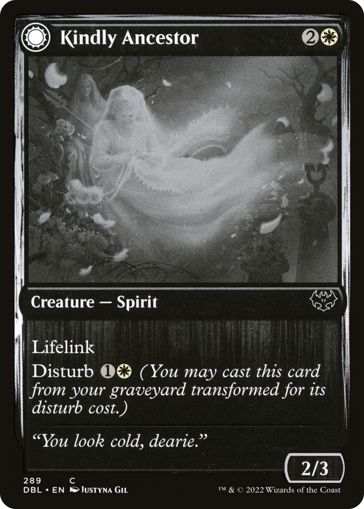 Image of Kindly Ancestor (DBL-289) - Innistrad: Double Feature: (Double Faced Transform)