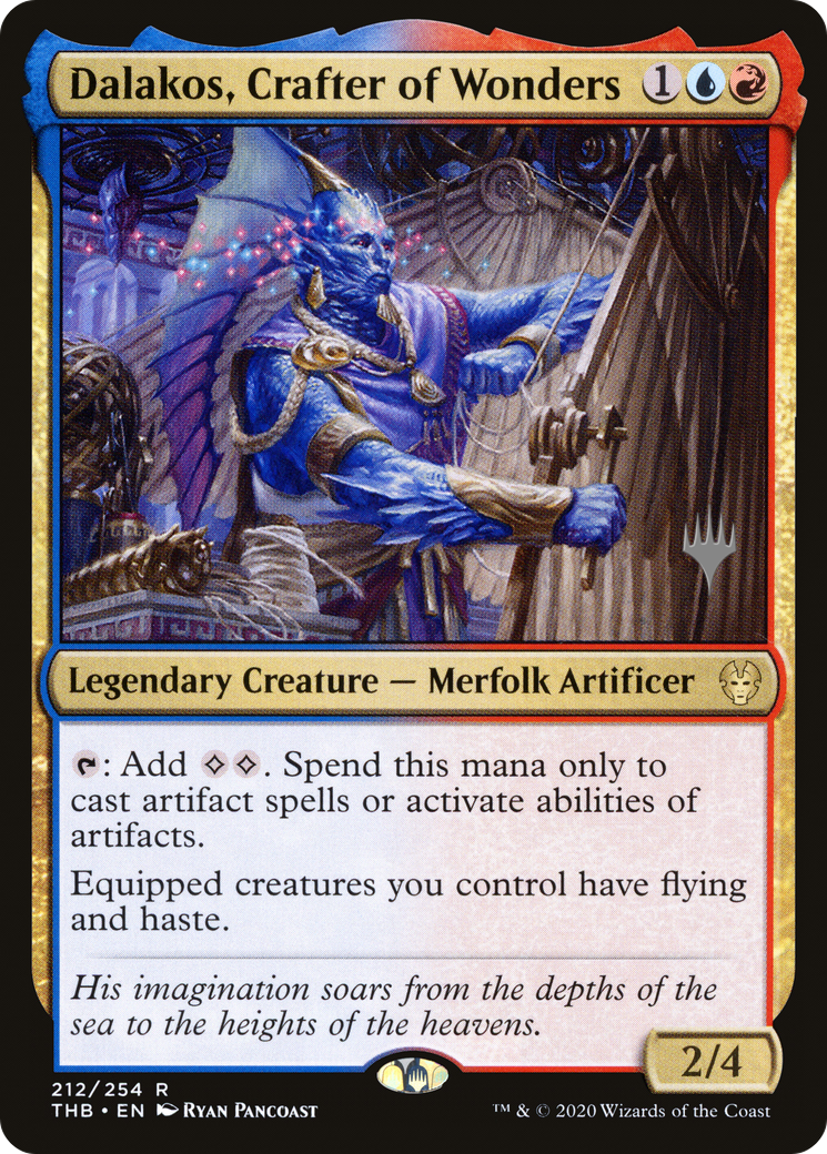 Image of Dalakos, Crafter of Wonders (PPTHB-212P) - Theros Beyond Death Promos