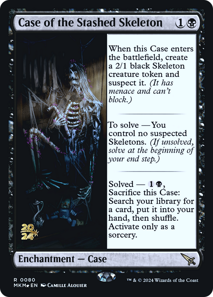 Image of Case of the Stashed Skeleton (PRE-080) - Murders at Karlov Manor Promos Foil