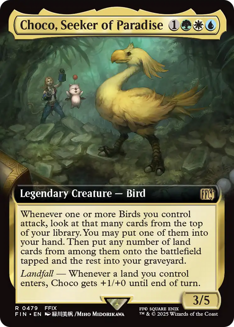 Image of Choco, Seeker of Paradise (Extended Art) (FIN-479) - FINAL FANTASY: (Extended Art) Foil
