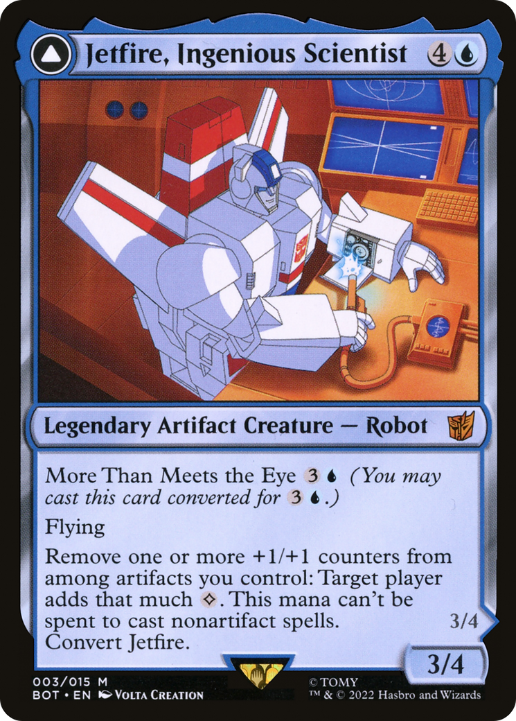 Image of Jetfire, Ingenious Scientist (BOT-003) - Transformers: (convertdfc)