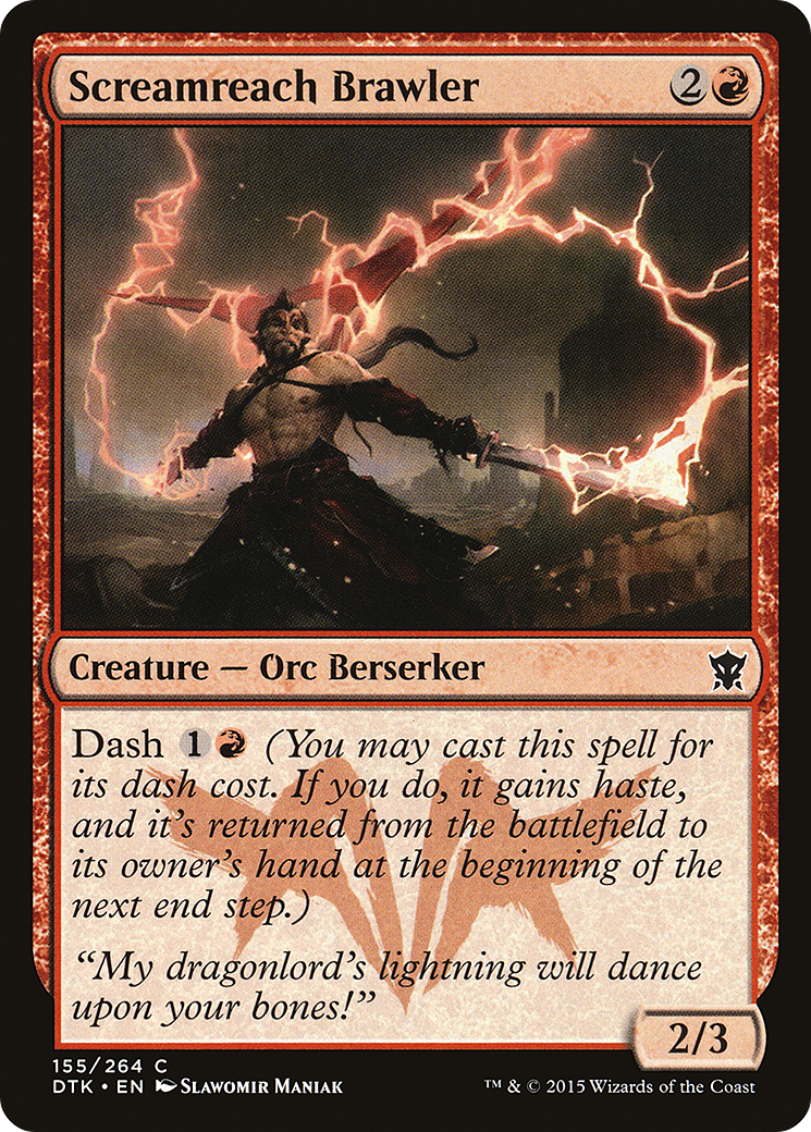 Image of Screamreach Brawler (DTK-155) - Dragons of Tarkir Foil