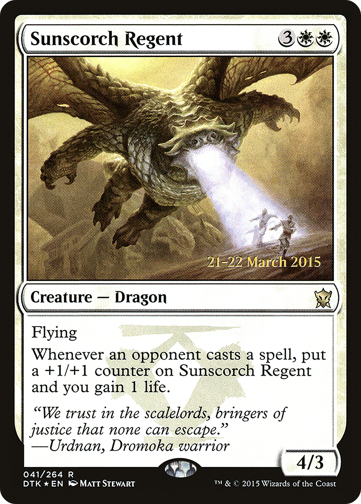 Image of Sunscorch Regent (PRE-041) - Dragons of Tarkir Promos Foil
