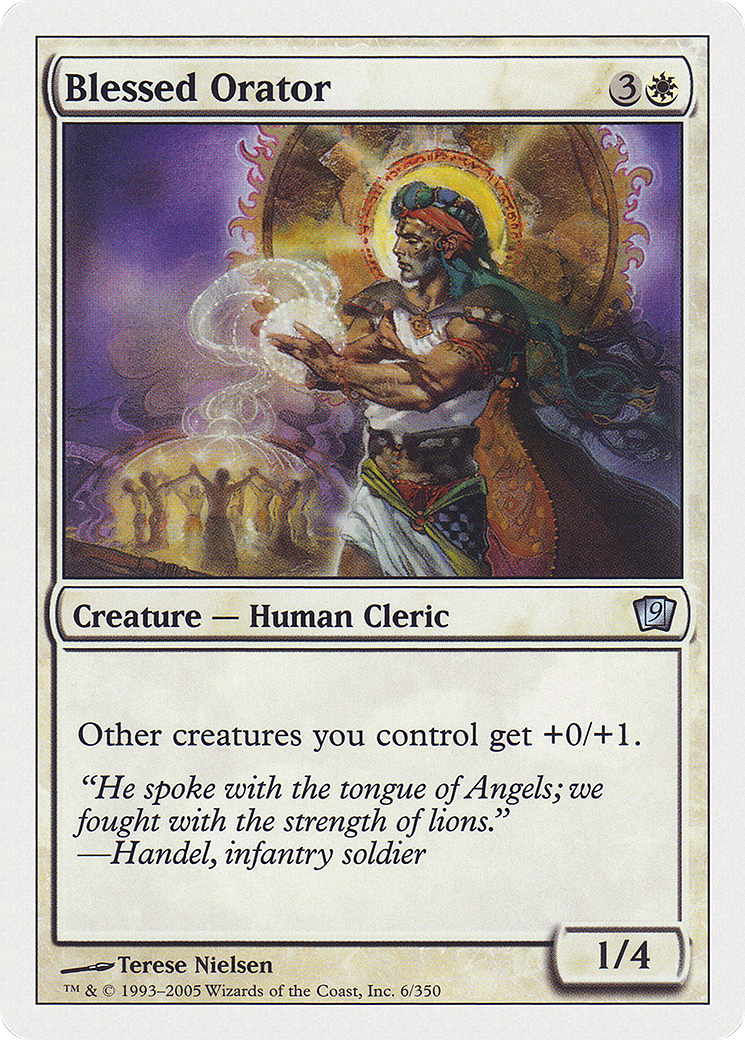 Image of Blessed Orator (9ED-06★) - 9th Edition