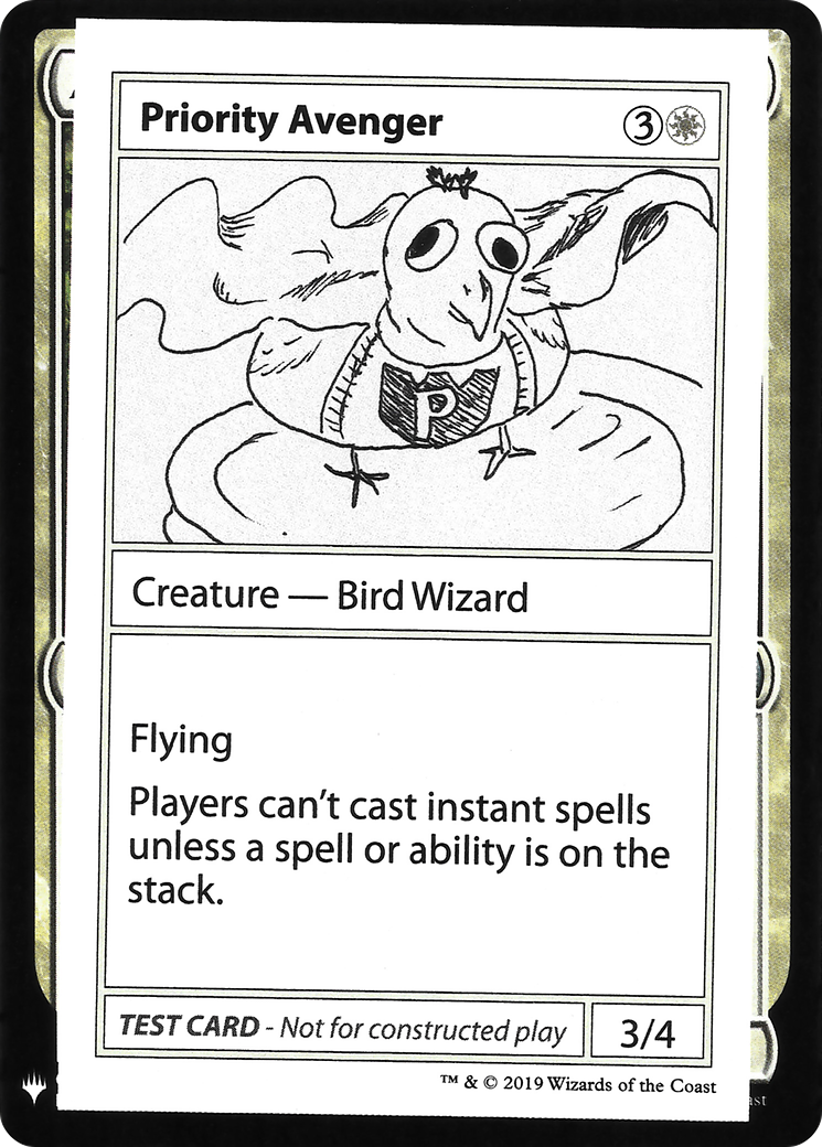 Image of Priority Avenger (CMB1-009) - Mystery Booster Playtest Cards 2019