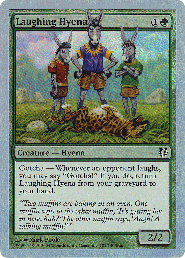 Image of Laughing Hyena (UNH-103★) - Unhinged Foil