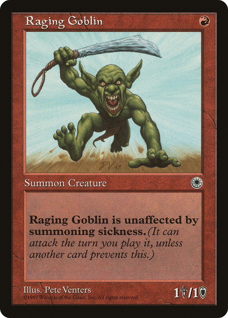 Image of Raging Goblin (POR-) - Portal