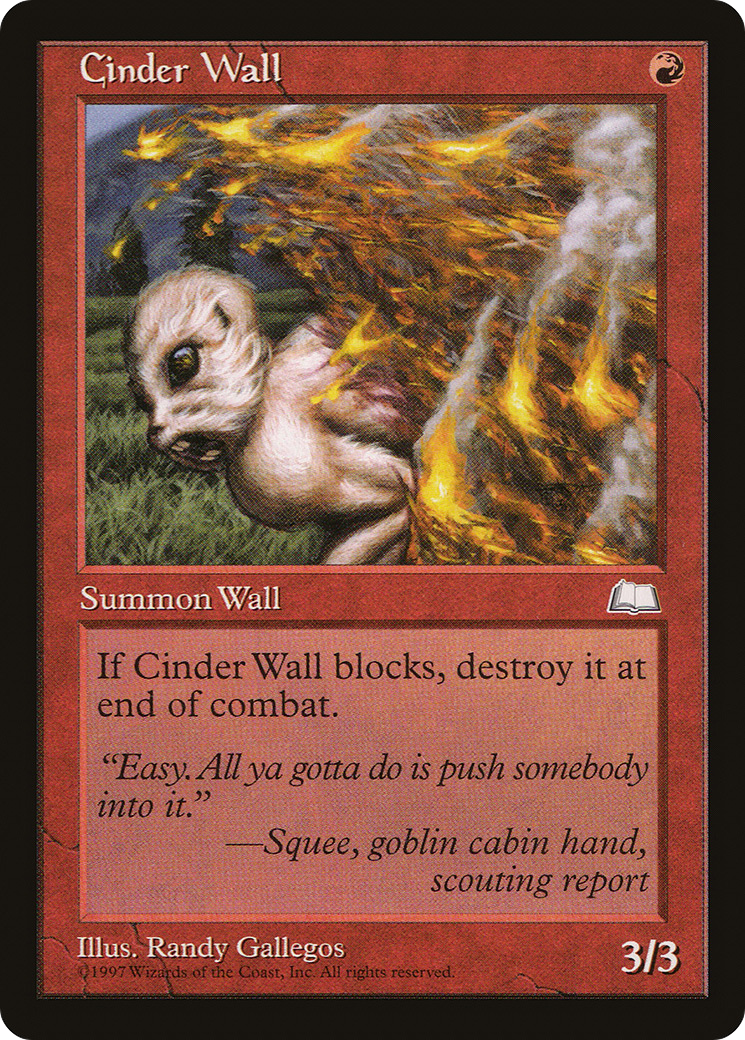 Image of Cinder Wall (WTH-) - Weatherlight
