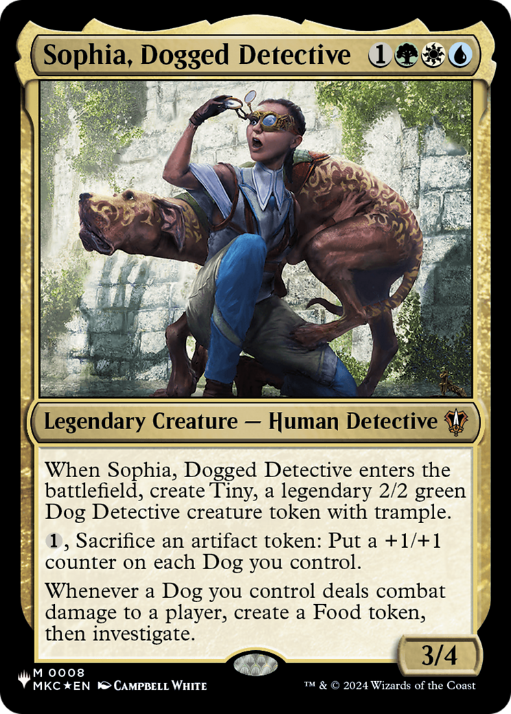 Image of Sophia, Dogged Detective (LIST-MKC-8) - The List