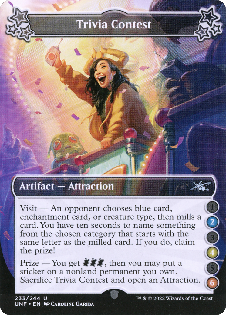 Image of Trivia Contest (2-4-6) (UNF-233) - Unfinity