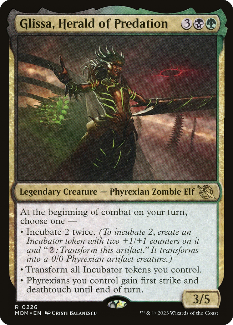 Image of Glissa, Herald of Predation (MOM-226) - March of the Machine