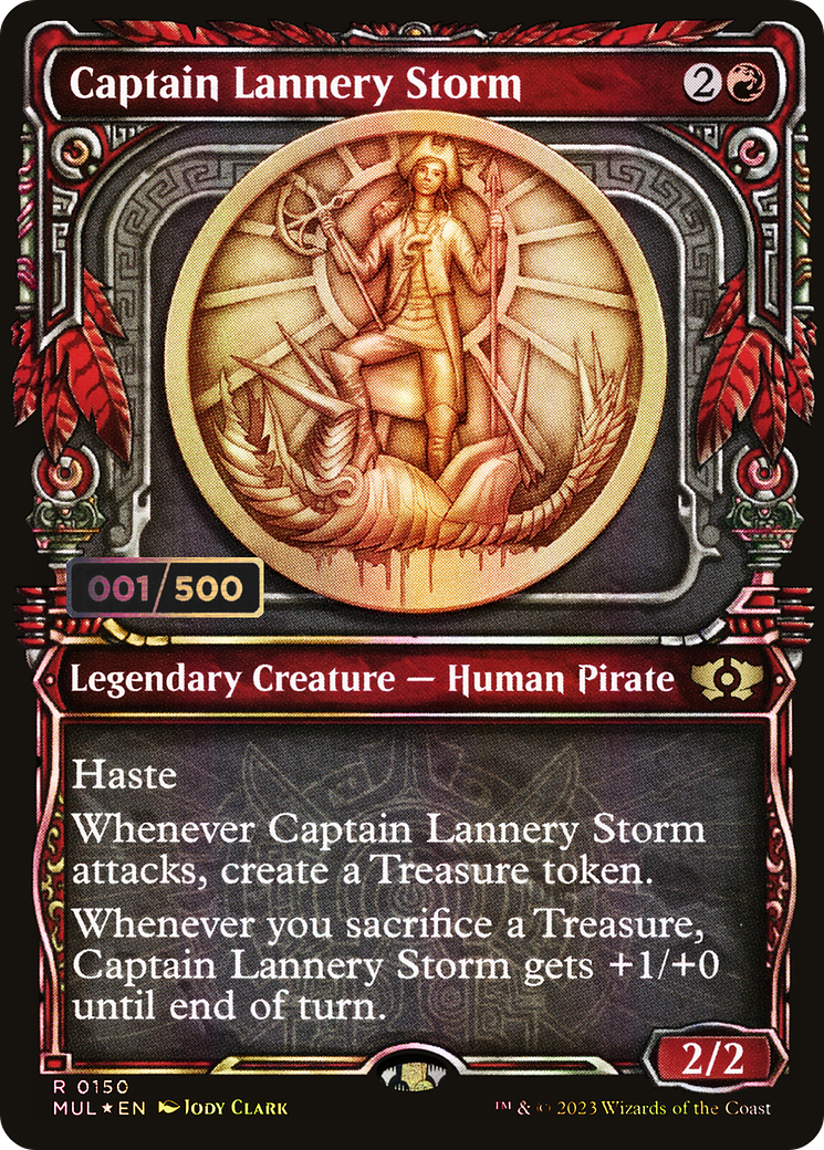 Image of Captain Lannery Storm (Serial Numbered) (MUL-150) - Multiverse Legends: (Showcase) Foil