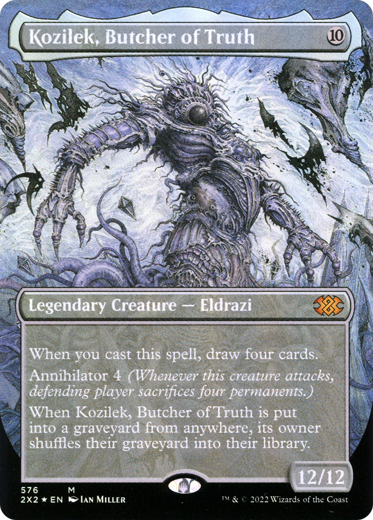 Image of Kozilek, Butcher of Truth (Textured Foil) (2X2-576) - Double Masters 2022 (Borderless) Foil
