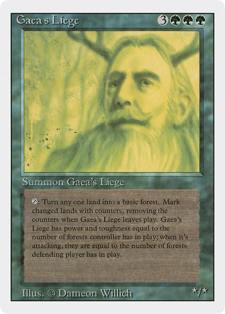 Image of Gaea's Liege (3ED-) - Revised Edition