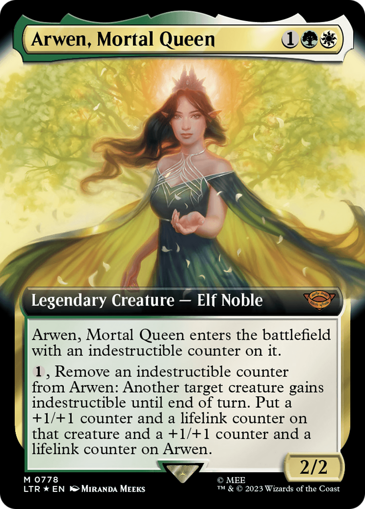 Image of Arwen, Mortal Queen (Extended Art) (Surge Foil) (LTR-778) - The Lord of the Rings: Tales of Middle-earth: (Extended Art) Foil