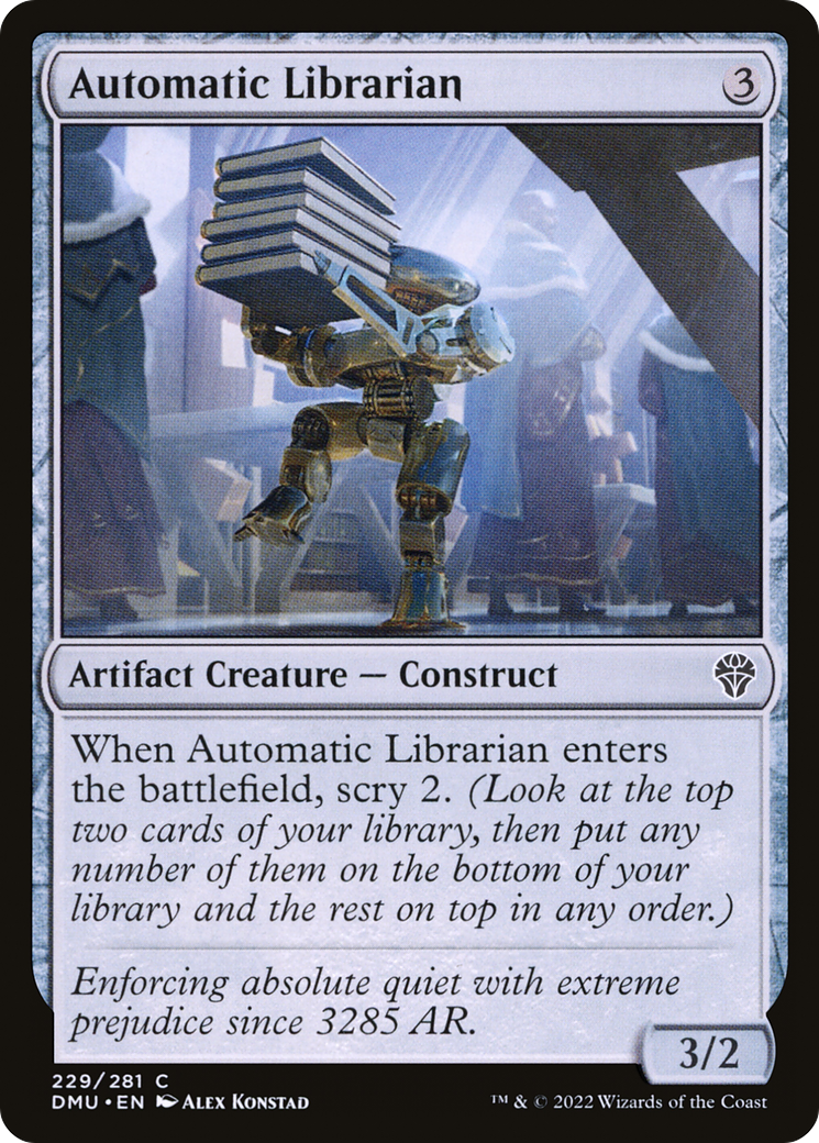 Image of Automatic Librarian (DMU-229) - Dominaria United Foil