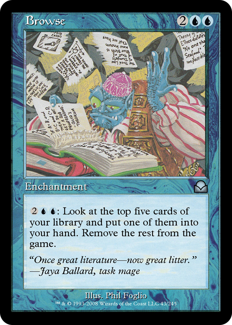 Image of Browse (ME2-043) - Masters Edition II