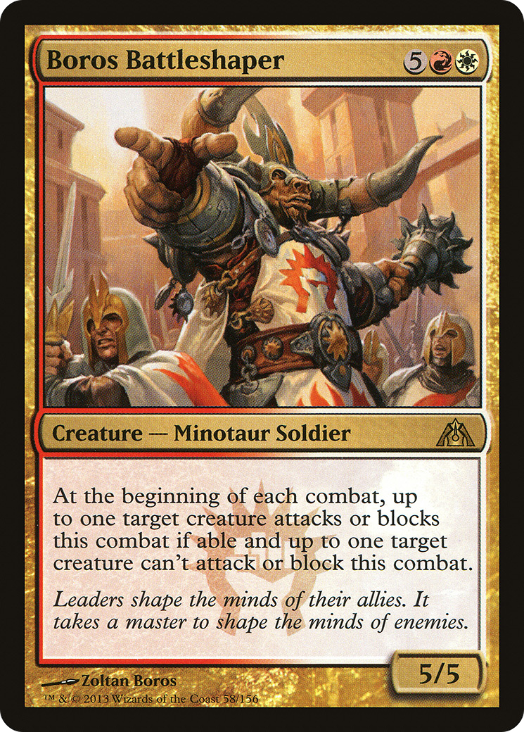 Image of Boros Battleshaper (DGM-058) - Dragon's Maze Foil