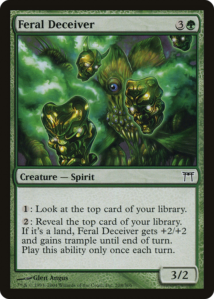 Image of Feral Deceiver (CHK-208) - Champions of Kamigawa Foil