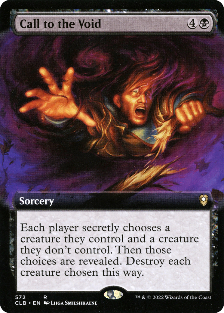 Image of Call to the Void (Extended Art) (CLB-572) - Commander Legends: Battle for Baldur's Gate: (Extended Art) Foil
