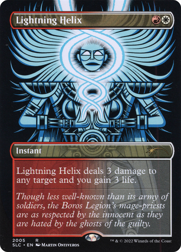 Image of Lightning Helix (SLC-2005) - Secret Lair Countdown Kit (Borderless) Foil