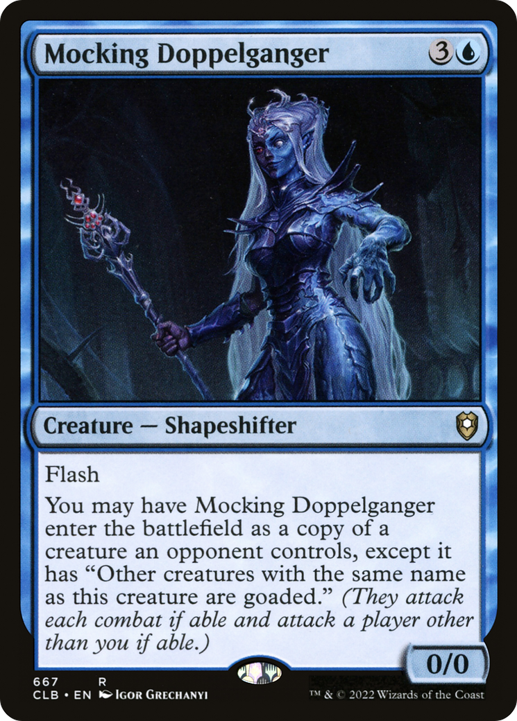 Image of Mocking Doppelganger (CLB-667) - Commander Legends: Battle for Baldur's Gate