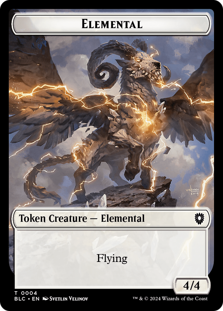 Image of Elemental (TBLC-004) - Bloomburrow Commander Tokens Foil