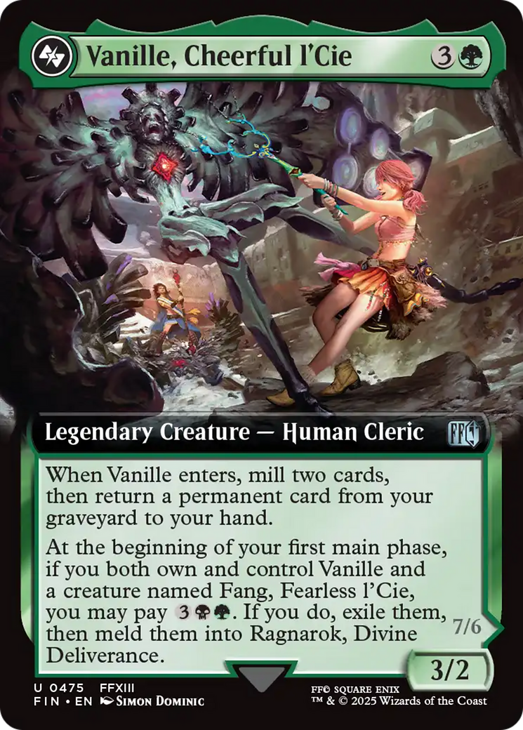 Image of Vanille, Cheerful l'Cie (Extended Art) (FIN-475) - FINAL FANTASY: (Extended Art) Foil