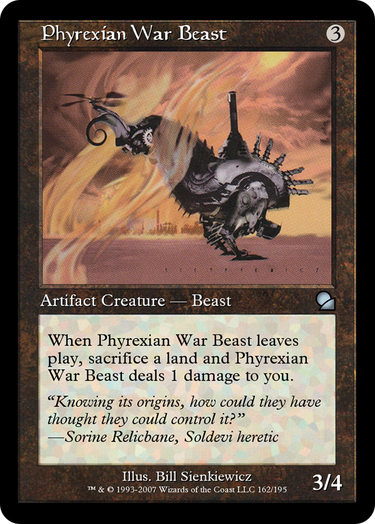 Image of Phyrexian War Beast (ME1-162) - Masters Edition Foil