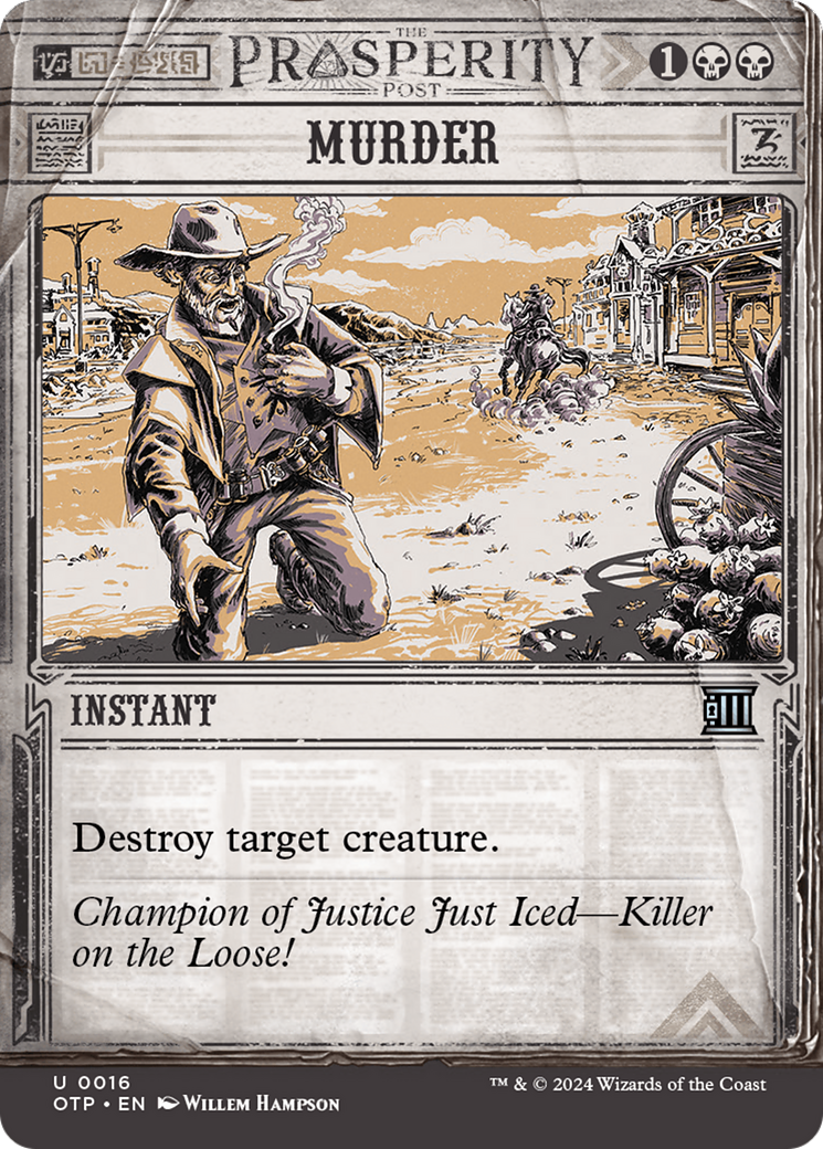 Image of Murder (OTP-016) - Breaking News: (Showcase) (Borderless) Foil