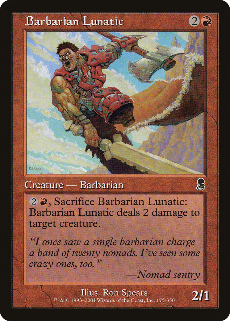 Image of Barbarian Lunatic (ODY-175) - Odyssey