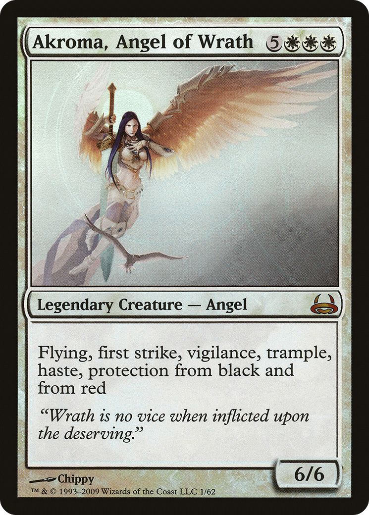 Image of Akroma, Angel of Wrath (DDC-001) - Duel Decks: Divine vs. Demonic Foil