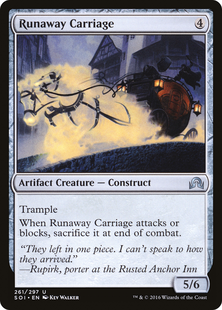 Image of Runaway Carriage (SOI-261) - Shadows over Innistrad Foil