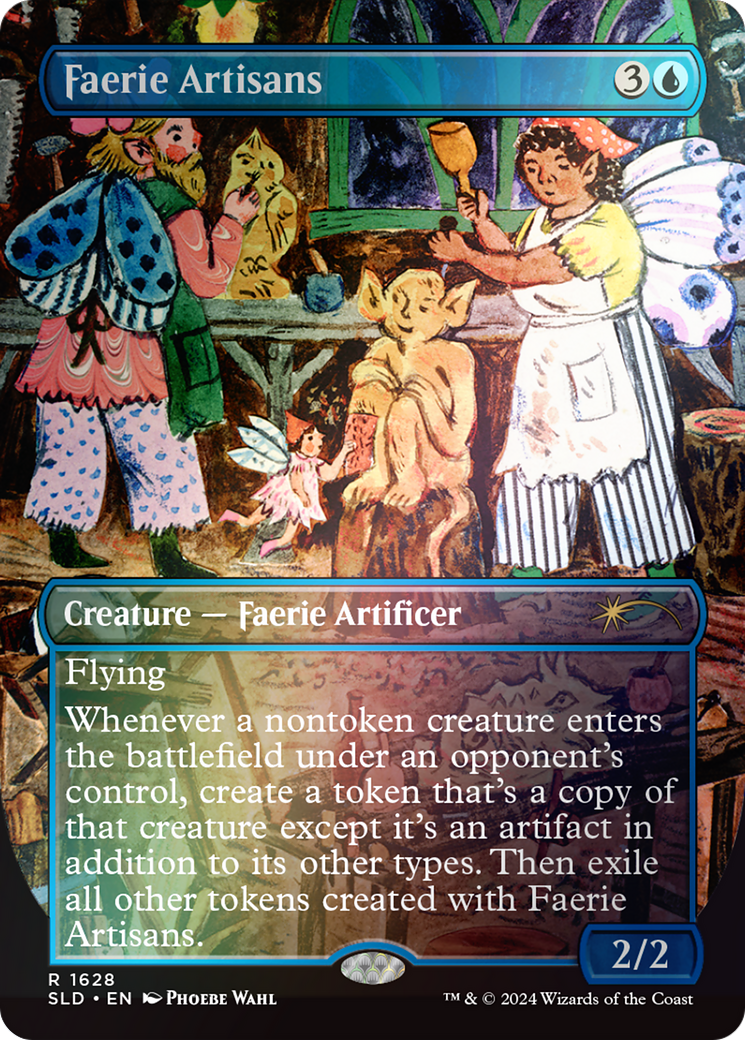 Image of Faerie Artisans (Rainbow Foil) (SLD-1628★) - Secret Lair Drop (Borderless) Foil