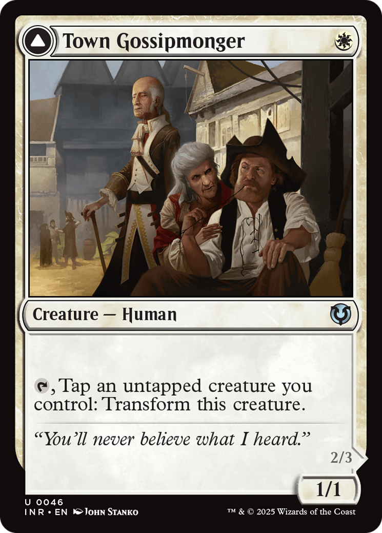Image of Town Gossipmonger (INR-046) - Innistrad Remastered Foil