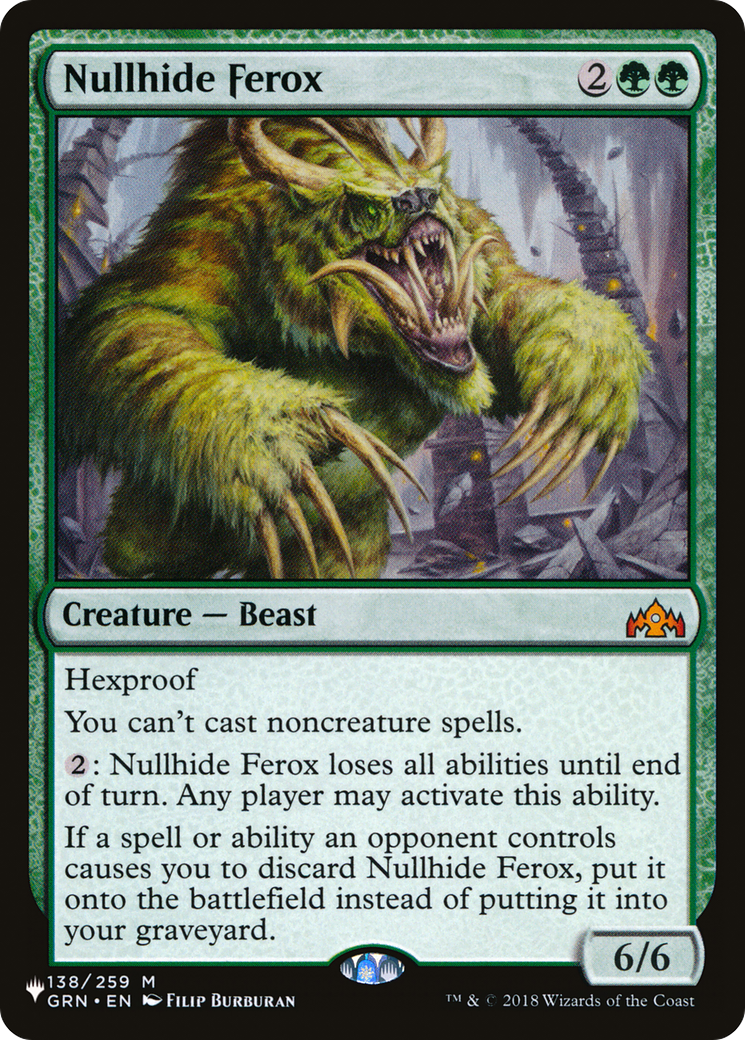 Image of Nullhide Ferox (LIST-GRN-138) - The List