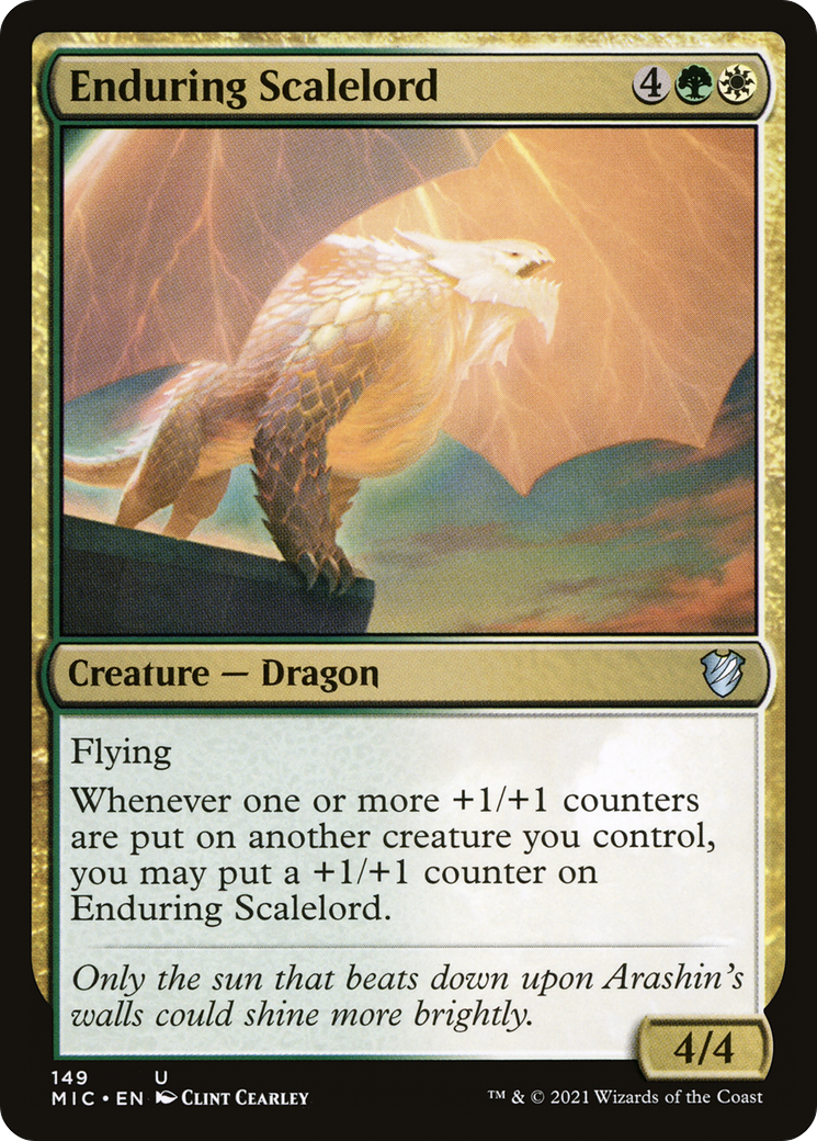 Image of Enduring Scalelord (MIC-149) - Midnight Hunt Commander