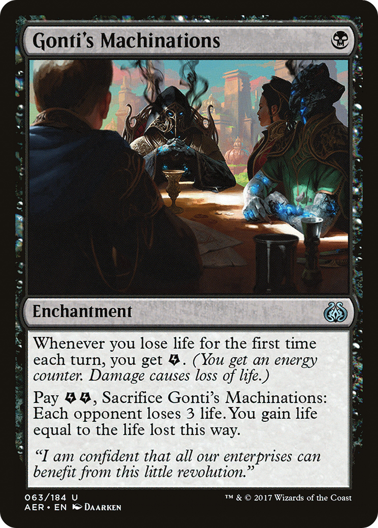 Image of Gonti's Machinations (AER-063) - Aether Revolt Foil