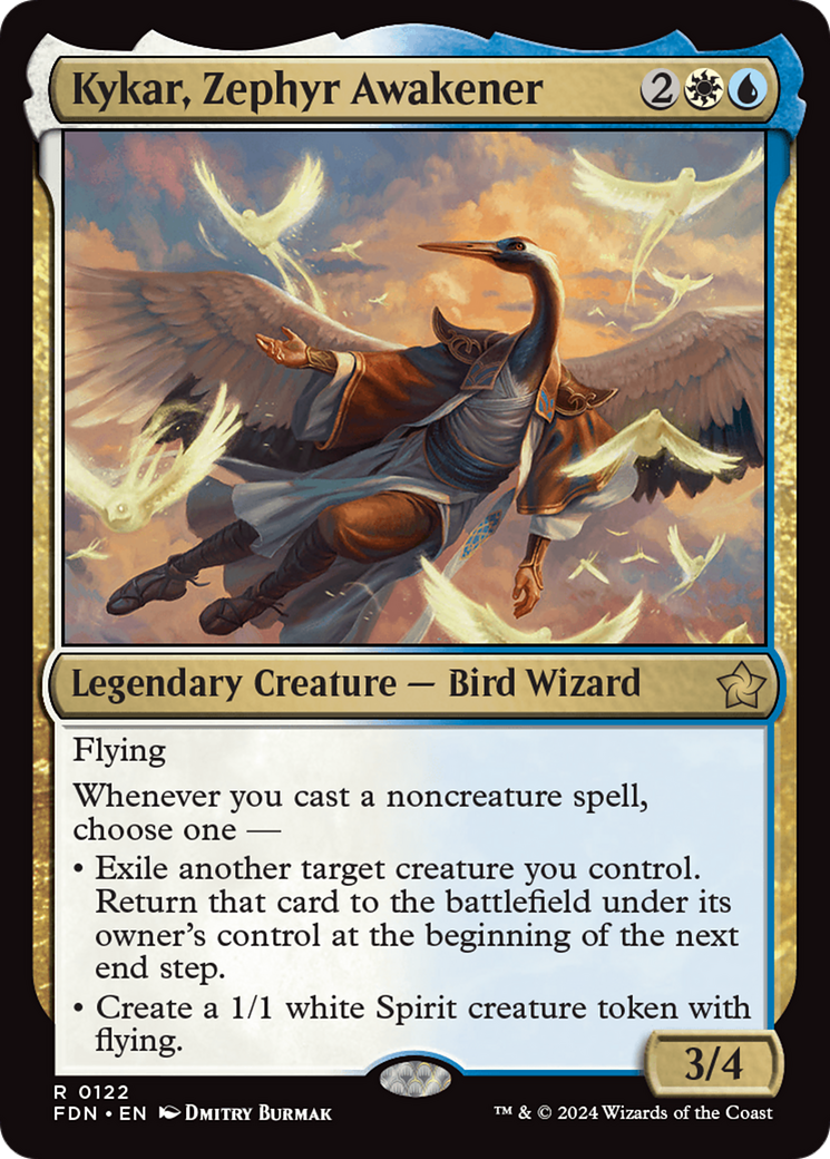 Image of Kykar, Zephyr Awakener (FDN-122) - Foundations Foil