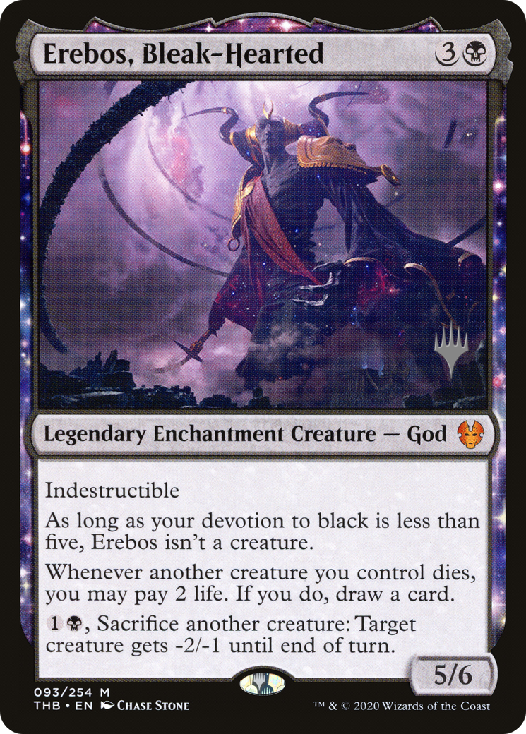 Image of Erebos, Bleak-Hearted (PPTHB-093) - Theros Beyond Death Promos: (enchantment) Foil